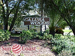 Calusa Woods Community Sign